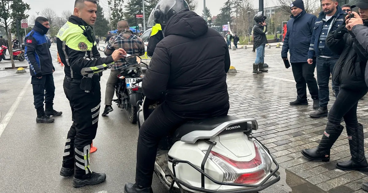 Düzce’de motosiklet denetimi